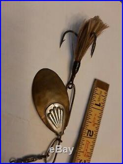 Very nice, Vintage, Scarce McHarg #2 Musky size Pickeral Shield Spinner