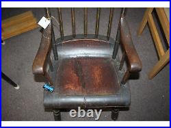 Very nice antique wooden handcarved seat rocker rocking chair