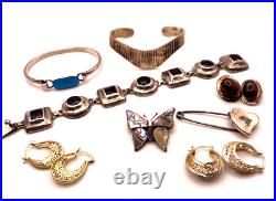 Very nice lot of sterling silver wearable jewelry resale scrap
