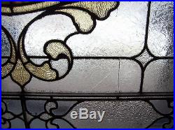 Very nice ornate stained and text glass window sky tone (SG 1562)