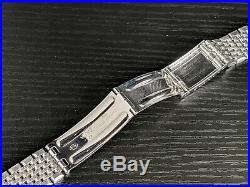 Very nice vintage 1960s Omega 1037 Beads of Rice bracelet STAINLESS STEEL 9 row