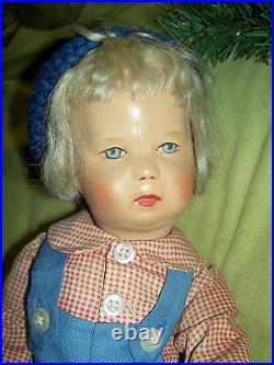 Very pretty JDK Kestner #154 German antique bisque 17 doll with nice kid body