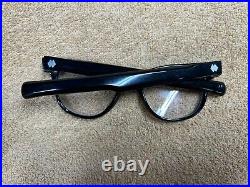 Vintage 1960 Black TRU-VUE Horn Rim Men's Eyeglasses Bayonet Temples Very Nice