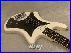 Vintage 1981 Guild B-301 White 34 Scale Bass + OHSC Case Made In USA Very Nice