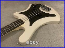 Vintage 1981 Guild B-301 White 34 Scale Bass + OHSC Case Made In USA Very Nice