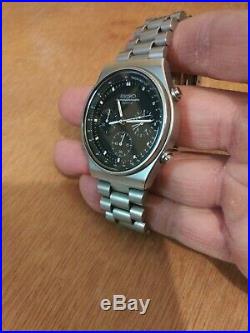 Vintage 1985 Seiko 7A28-701A JDM Speedmaster Chronograph Men's Watch Very Nice