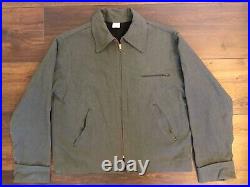 Vintage 50s 60s Collectible Work Jacket Conmar Zip Lined Unique Very Nice USA
