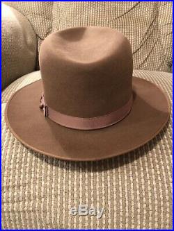 Vintage 50s Dobbs Westward Beaver Fur Fedora Hat 7 1/4 Very Nice