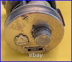 Vintage Abu AMBASSADEUR 1500 C Sweden very nice no. 771100