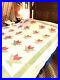 Vintage Antique Basket Quilt/ Wall Hanging Very Nice Old Quilt 73X73 in