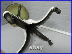 Vintage Antique Ca. 1920 Adjustable Dental Medical Cast Iron Stool Very Nice