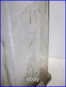 Vintage Antique Glass And Metal Visible Mail Box 11 Tall Very Nice Condition
