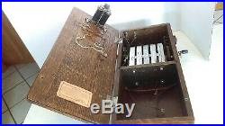 Vintage Antique Monarch Hand Crank Wall Telephone Very Nice With Generator Guts