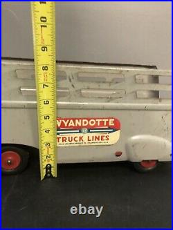 Vintage Antique Wyandotte Truck & Trailer Pressed Steel. Very Nice Original Cond