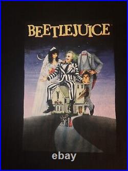 Vintage Beetlejuice Shirt Movie Promo XL 90s RARE Horror Beetle Juice very nice