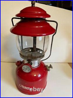 Vintage Coleman 200A Red Lantern October 1963 Very Nice