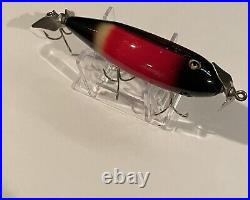 Vintage Creek Chub Glass Eyes In Tough Redwing Blackbird Very Nice! SEE