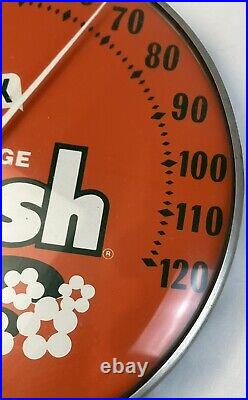 Vintage Drink Orange Crush Soda Round Thermometer Sign Antique VERY NICE