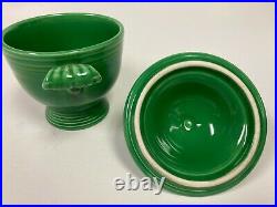 Vintage Fiestaware Sugar Bowl withlid Medium Green Very Nice