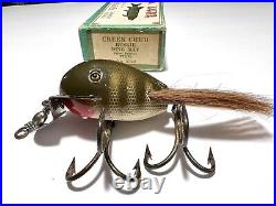 Vintage Fishing Lure Creek Chub Husky Dingbat Combo Correct Box Papers Very Nice