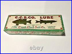 Vintage Fishing Lure Creek Chub Husky Dingbat Combo Correct Box Papers Very Nice