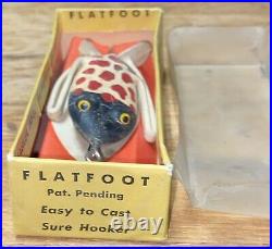 Vintage Fishing Lure Very Rare Pfahler Mfg Co. Ohio Flatfoot Frog With Box Nice