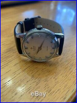 Vintage Glorious Automatic Watch Silver Textured Dial Very Nice Condition