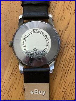 Vintage Glorious Automatic Watch Silver Textured Dial Very Nice Condition