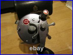 Vintage Gun Metal Grey Ambassadeur Big A casting reel in case 730801 (very nice)