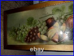 Vintage Hoover&Sons Yard Long Art Print Dated 1928 Assorted Fruits Very Nice