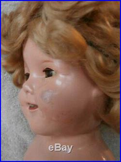 Vintage Ideal Shirley Temple Composition Doll 18 VERY NICE