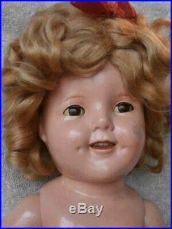 Vintage Ideal Shirley Temple Composition Doll 18 VERY NICE