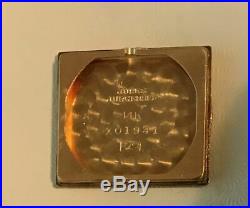 Vintage Jules Jurgensen Mens Watch Fancy Lug 14K Solid Gold -Very Nice Cond