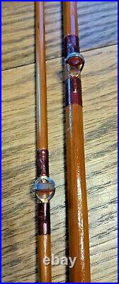 Vintage L. L. Bean Bamboo 8'11 Fishing Rod Very Nice CONDITION