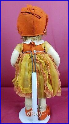 Vintage Lenci Felt Doll 1931 Series 111 N 14 inches Tall All Original Very Nice