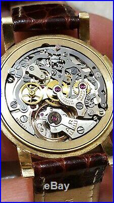 Vintage MEN'S OMEGA 14K GOLD Chronograph Wristwatch CAL. 27 CHRO T1PC VERY NICE