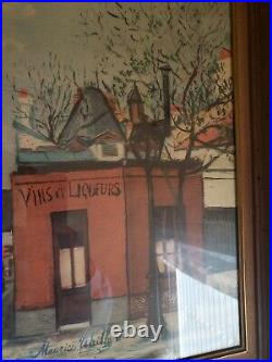 Vintage Maurice Utrillo Vins Et LIQUEURS Very nice antique