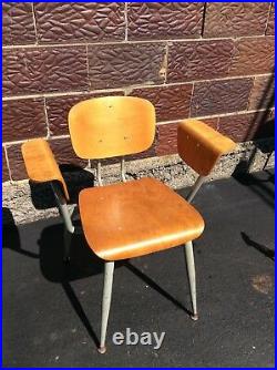 Vintage Mid Century Bentwood / Metal Chair W / Arms Very Nice