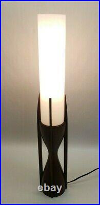 Vintage Mid Century Modern TEAK Lamp The Modeline Lamp Company Very Nice