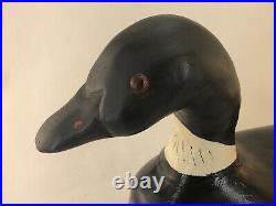 Vintage Original Wooden Duck Decoy Black and Grey See Pics Very Nice