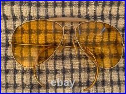 Vintage Ray Ban Outdoorsman Sunglasses Gold with Ambermatic lenses Very Nice