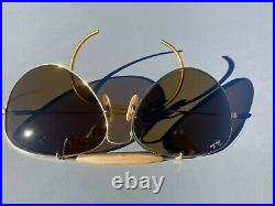 Vintage Ray Ban Outdoorsman Sunglasses Gold with Ambermatic lenses Very Nice