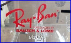 Vintage! Ray-ban Sunglasses Retail Display Case With Lock And 2 Keys