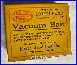 Vintage South Bend Vacuum Bait Intro Box Only Marked #3 Very Nice