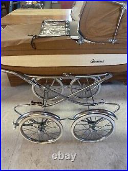 Vintage antique Stegner baby pram carriage 1950-1960 Very Nice For Age