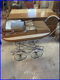 Vintage antique Stegner baby pram carriage 1950-1960 Very Nice For Age
