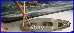 Vintage hand designed/ built balsa Sailboat 1950's Very nice condition