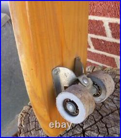 Vtg 1960s Nash Wooden Skateboard Hang Ten Texas Very Nice Condition Good Wheels