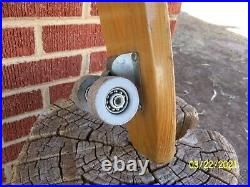Vtg 1960s Nash Wooden Skateboard Hang Ten Texas Very Nice Condition Good Wheels