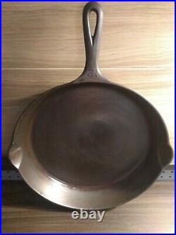Vtg. Griswold No. 12 Skillet 719A w Heat Ring / Small Logo /Very Nice / Seasoned